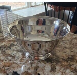 Oneida Paul Revere Reproduction Silver Plate Footed Bowl 3 3/4” Silverplate